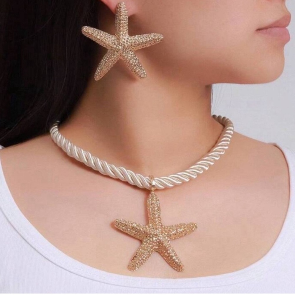 Starfish necklace set